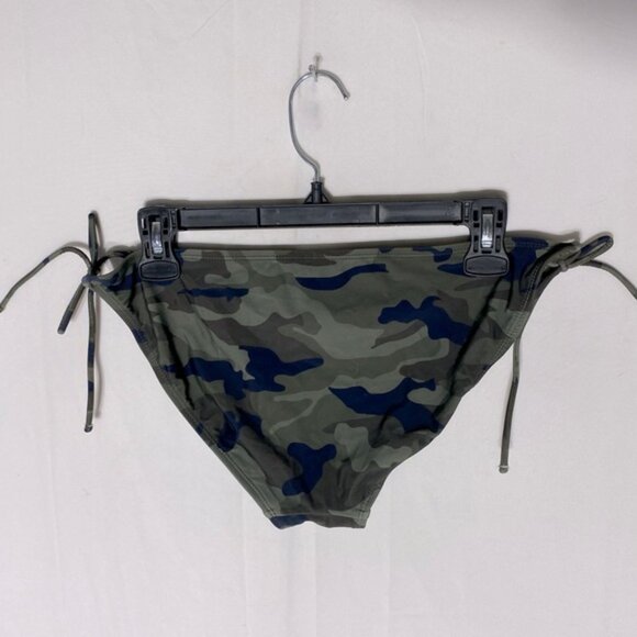 5/$25 Women’s Army Green Camo Print String Bikini Bottom L - Picture 2 of 8